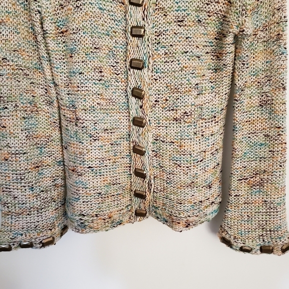 BCBGMaxAzria Chunky Knit Rainbow Sweater Small - Picture 6 of 9